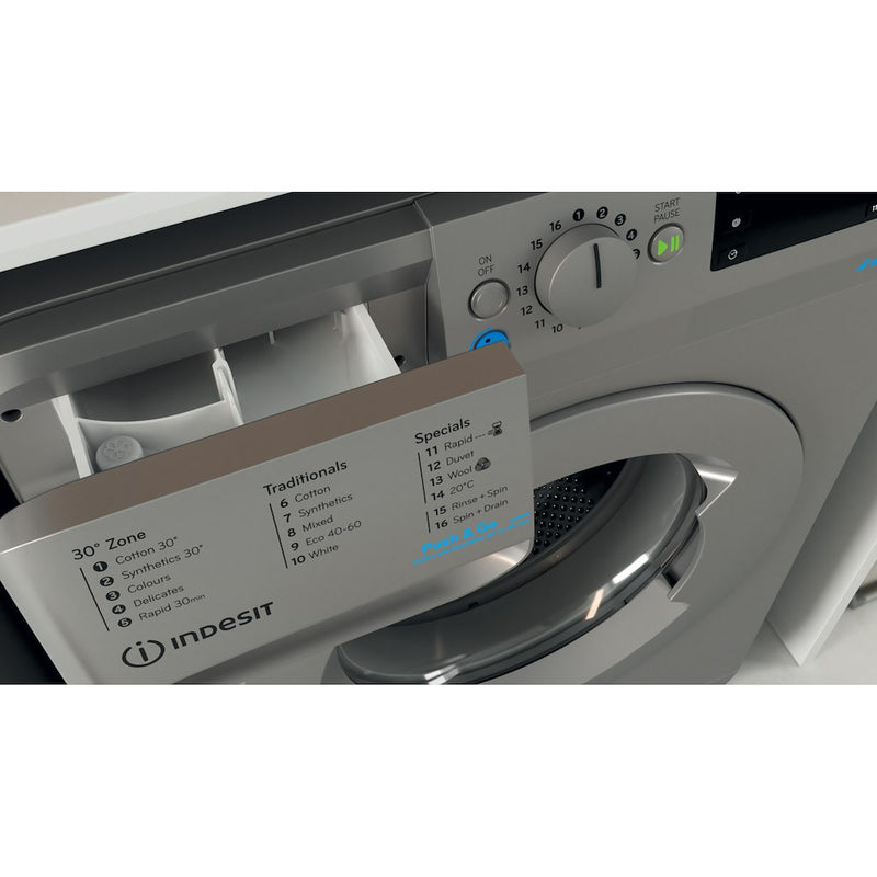 Indesit Innex BWE 71452 S UK N Washing Machine 7kg - 1400rpm - Silver (Discontinued)