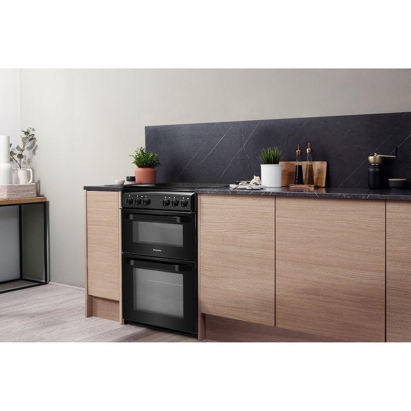 Hotpoint HD5V92KCB/UK Cooker - Black (Discontinued)