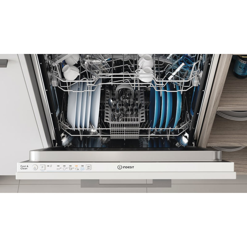 Indesit Ecotime DIE 2B19 UK Integrated Dishwasher - White (Discontinued)