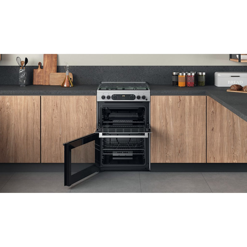 Cannon by Hotpoint CD67G0CCX/UK Freestanding Gas Cooker - Double Oven (Discontinued)
