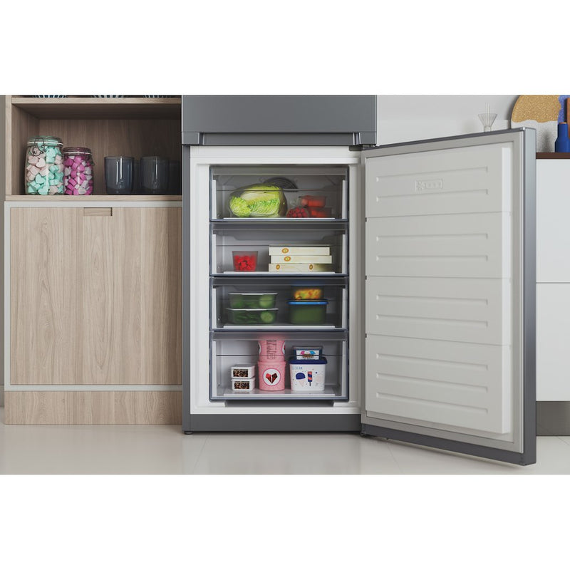 Indesit INFC850TI1S1 Freestanding Fridge Freezer - Silver (Discontinued)