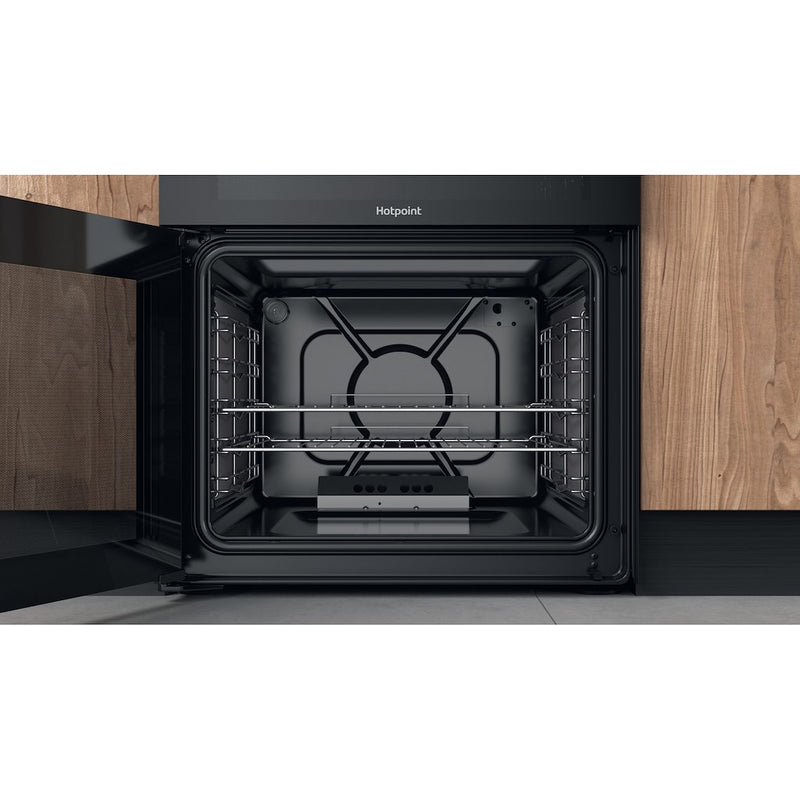 Hotpoint HDM67G0C2CB/UK Double Gas Cooker - Black (Discontinued)