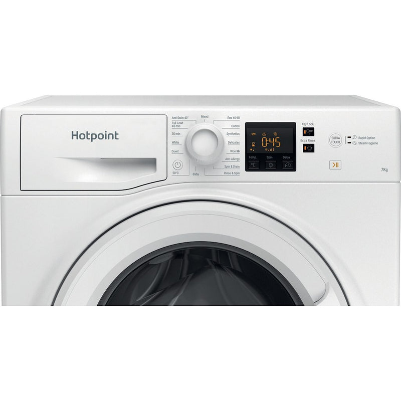 Hotpoint NSWF 743U W UK N Freestanding Front Load Washing Machine 7kg - 1400rpm (Discontinued)