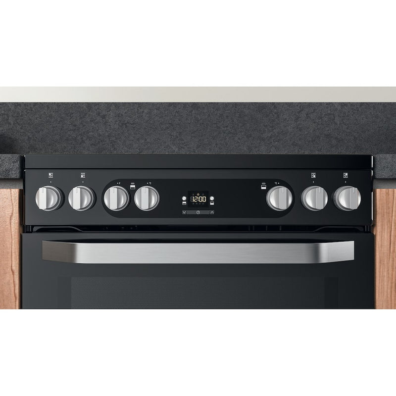 Hotpoint HDM67V9HCB/U Electric Double Cooker - Black (Discontinued)
