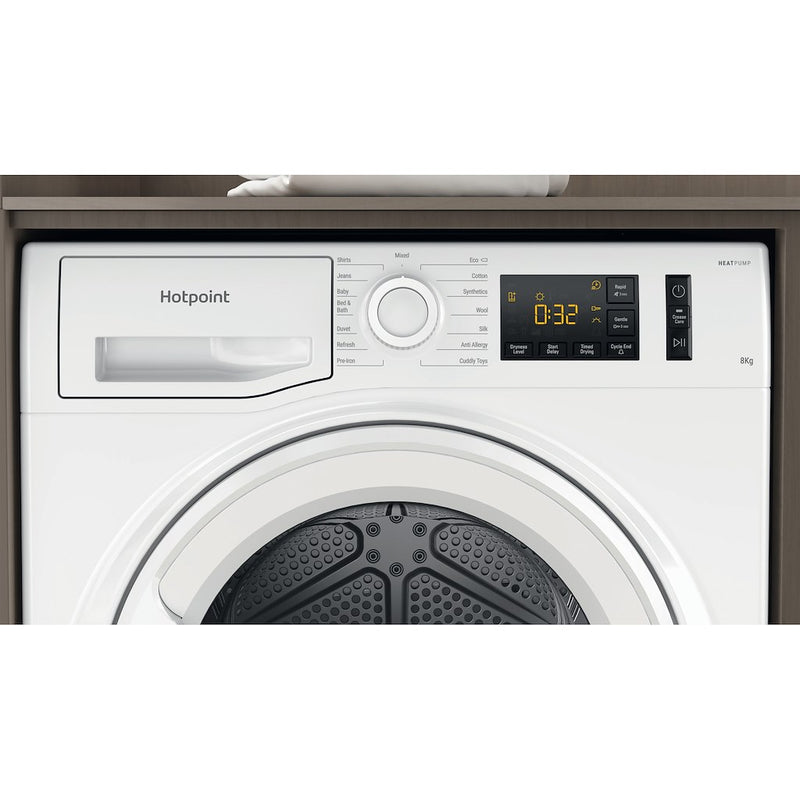 Hotpoint 8kg NT M11 82 UK Freestanding Heat Pump Tumble Dryer - White (Discontinued)