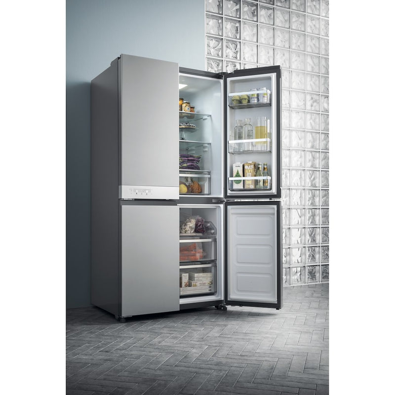 Hotpoint HQ9 B1L 1 Four Door Fridge Freezer - Stainless Steel (Discontinued)
