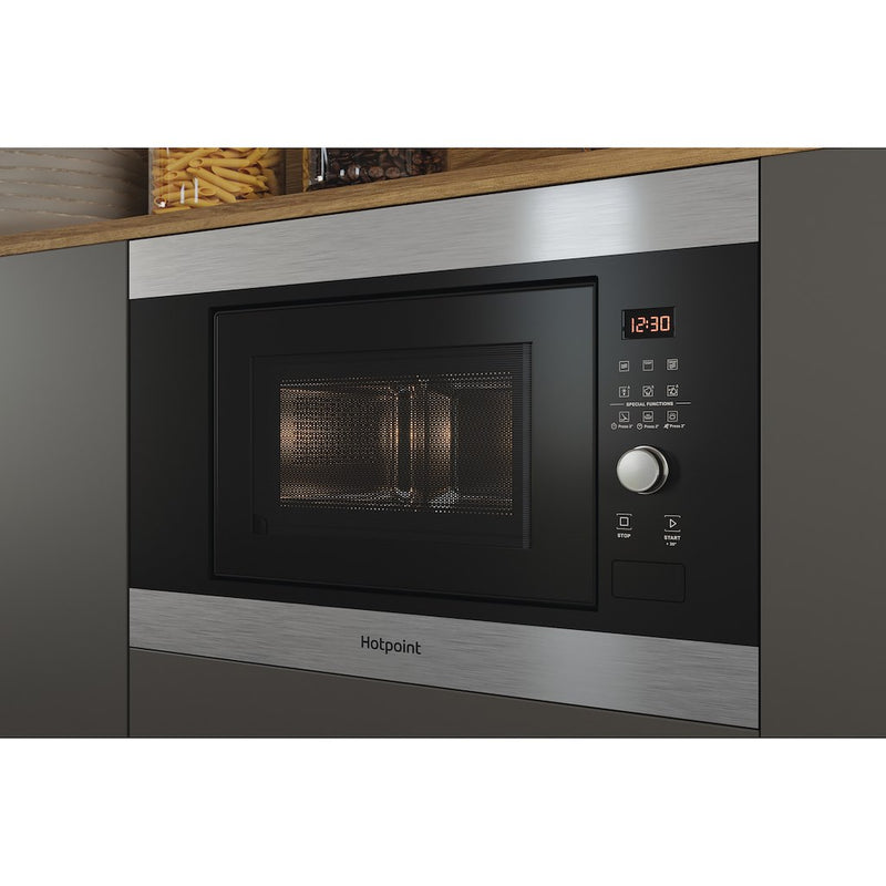 Hotpoint MF20G IX H Built-in Microwave Oven and Grill - Inox (Discontinued)