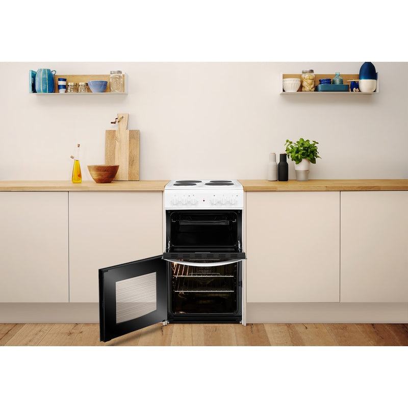 Indesit ID5E92KMW/UK Cooker - White (Discontinued)