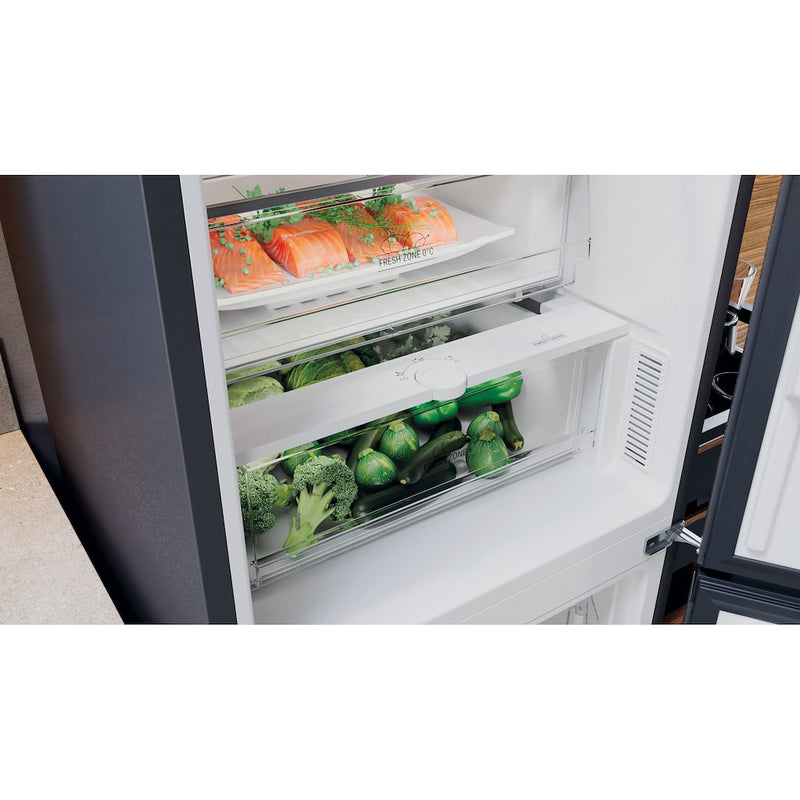 Hotpoint H7X93TSK Freestanding Fridge Freezer 70/30 Silver Black (Discontinued)