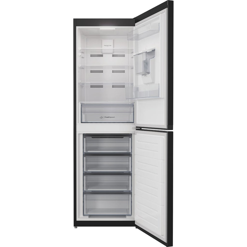 Indesit INFC850TI1KAQUA1 Frost Free Freestanding 50/50 Fridge Freezer - Black (Discontinued)