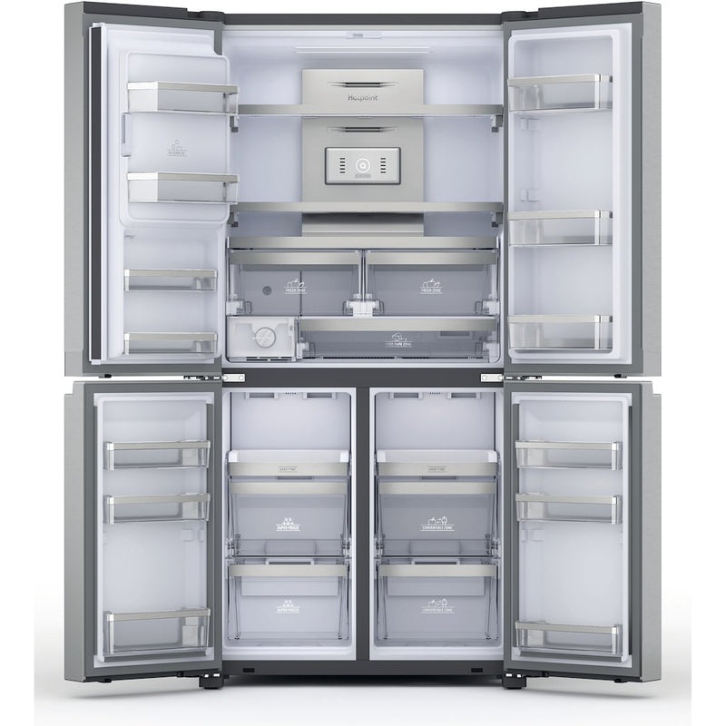 Hotpoint Active 4 Door HQ9I MO1L UK Fridge Freezer - Stainless Steel (Discontinued)