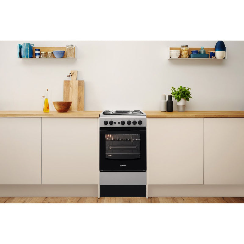 Indesit IS5G1PMSS/UK Cooker - Silver (Discontinued)