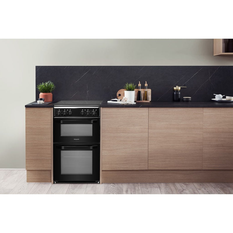 Hotpoint HD5V92KCB/UK Cooker - Black (Discontinued)