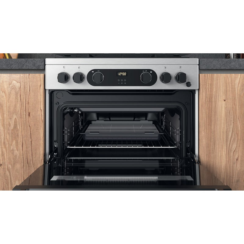Cannon by Hotpoint CD67G0CCX/UK Freestanding Gas Cooker - Double Oven (Discontinued)