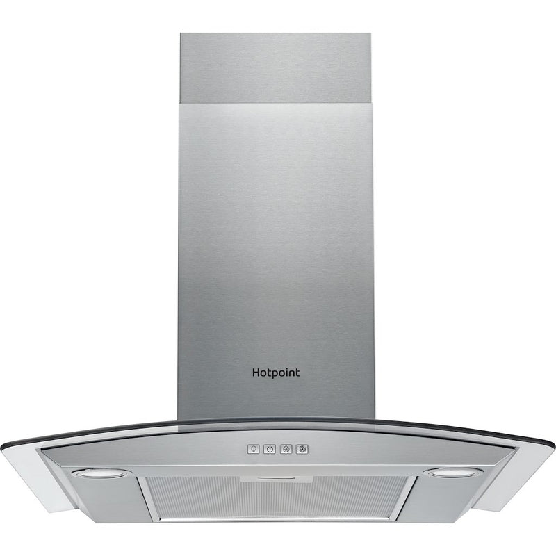 Hotpoint PHGC6.4 FLMX 60cm Chimney Cooker Hood - Stainless Steel