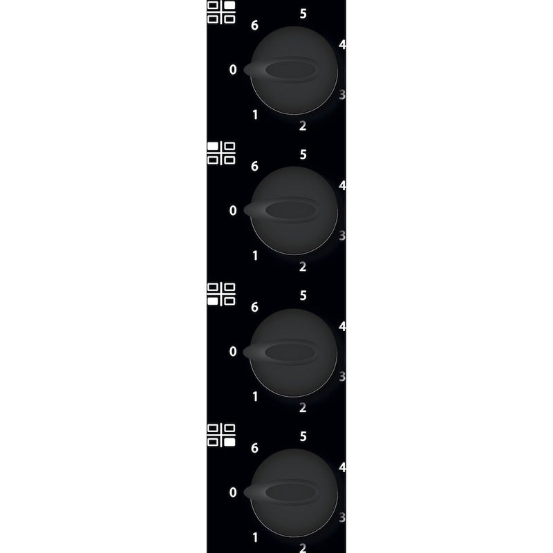 Whirlpool AKM 609 IX Ceramic Hob 4 Zones 60cm - Black