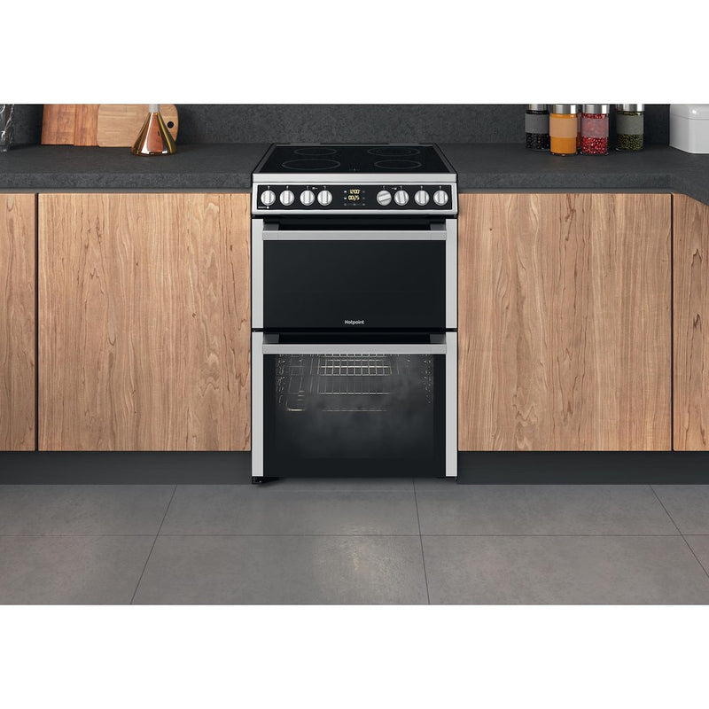 Hotpoint HDM67V8D2CX/UK Electric Double Cooker - Inox (Discontinued)