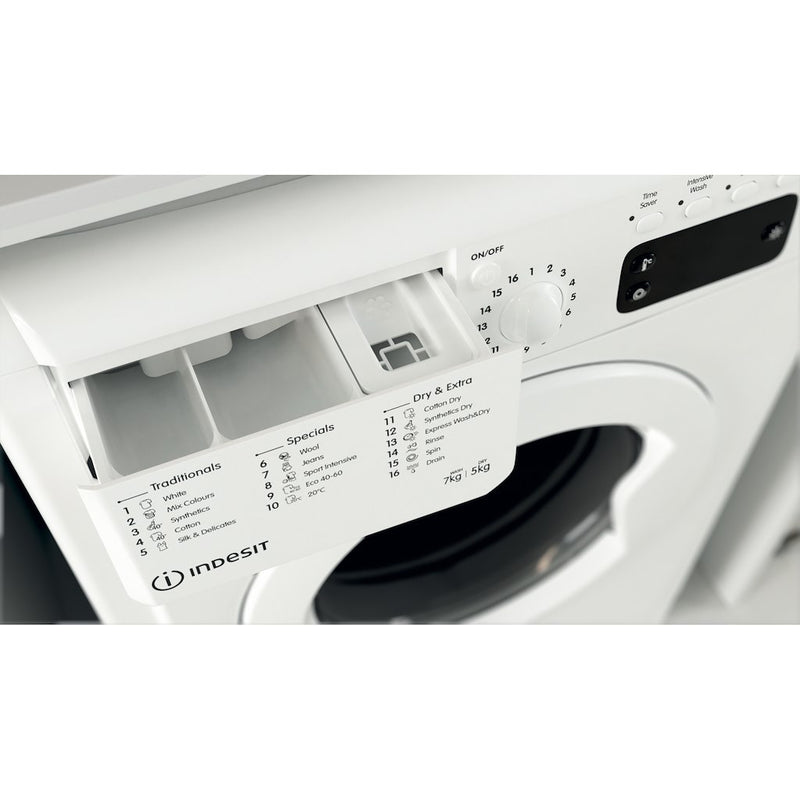 Indesit Ecotime IWDD 75125 UK N Washer Dryer - White 7kg Wash 5kg Dry (Discontinued)