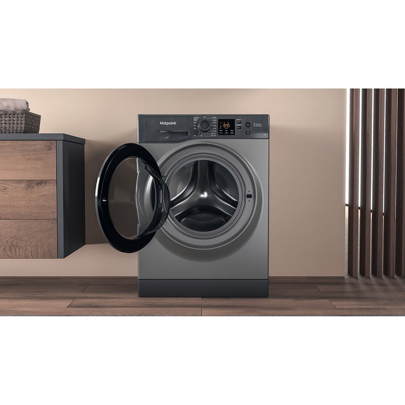 Hotpoint NSWF 743U GG UK N 7kg Washing Machine with 1400rpm - Graphite - D rated (Discontinued)