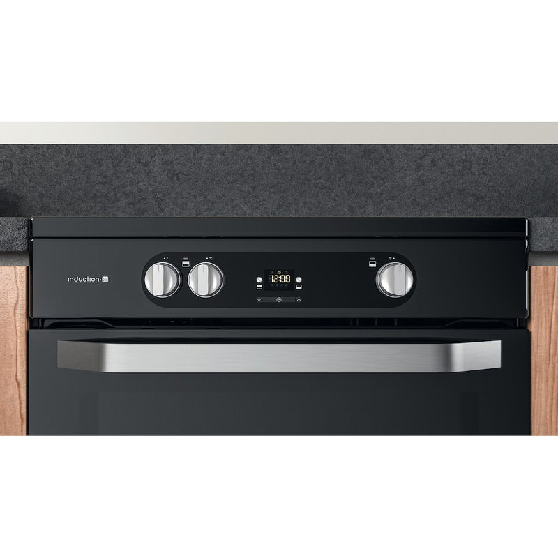 Hotpoint HDM67I9H2CB/U Double Electric 60cm Cooker - Black (Discontinued)