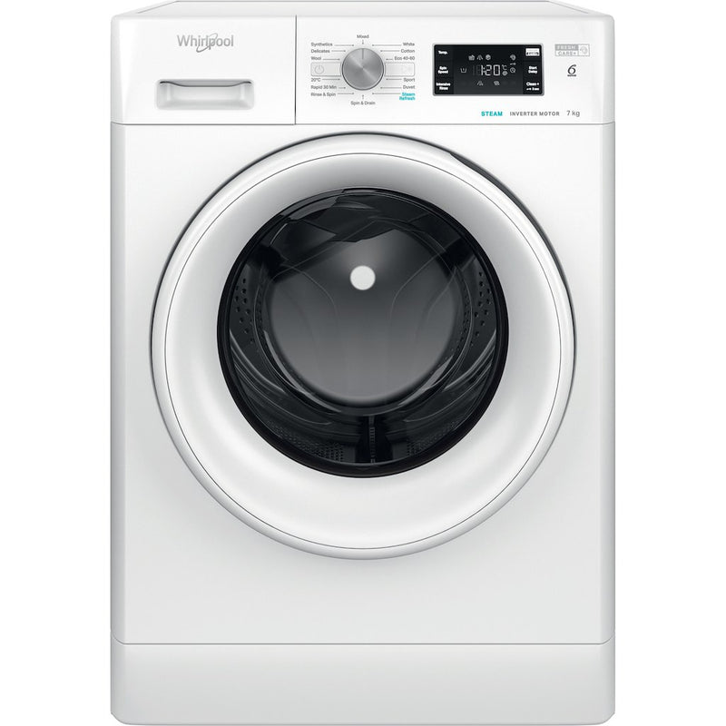 Whirlpool FreshCare FFB 7438 WV UK Washing Machine 7kg 1400rpm - White (Discontinued)