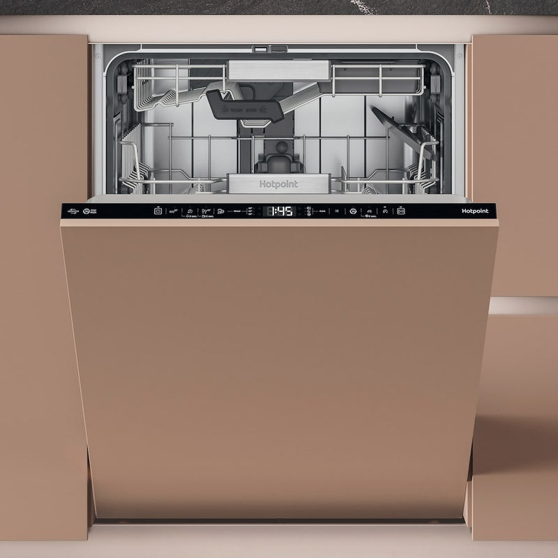 Hotpoint Hydroforce H8I HT59 LS UK Built in 14 Place Setting Dishwasher