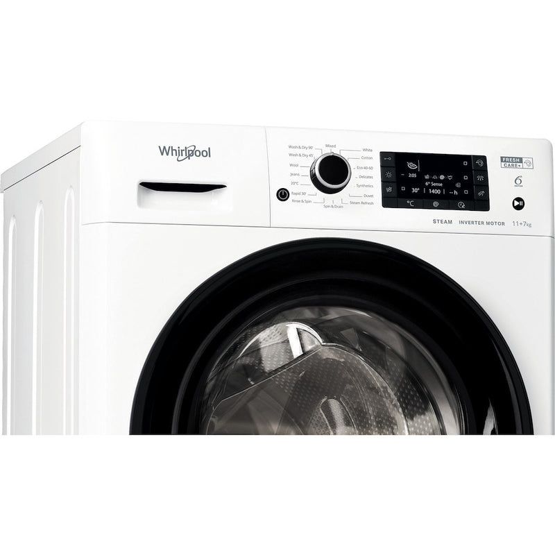 Whirlpool FWDD117168W UK N Washer Dryer 11+7kg 1600rpm - White (Discontinued)