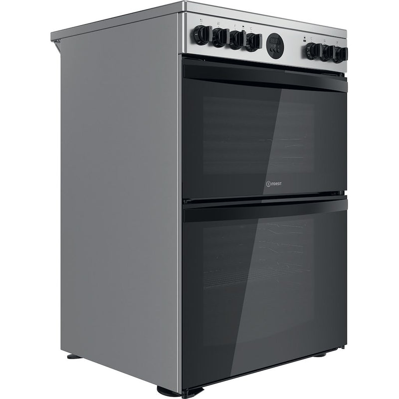 Indesit ID67V9HCX/UK Electric Cooker Double Oven - inox (Discontinued)