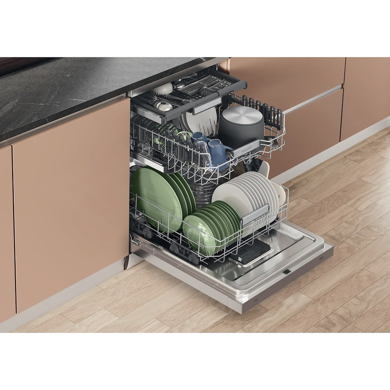 Hotpoint Maxi Space H7F HS51 X UK Freestanding 15 Place Settings Dishwasher