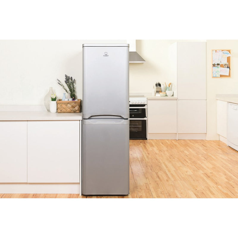 Indesit IBD 5517 S UK 1 Fridge Freezer - Silver (Discontinued)