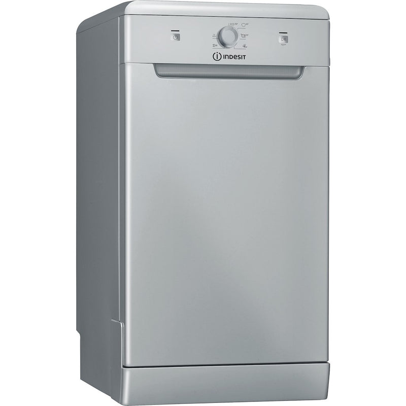Indesit Slimline DF9E 1B10 S UK Freestanding Dishwasher - Silver (Discontinued)