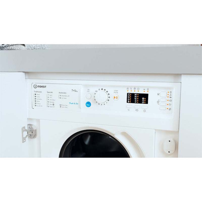 Indesit BI WDIL 75125 UK N Integrated Washer Dryer 7kg Wash 5kg Dry (Discontinued)