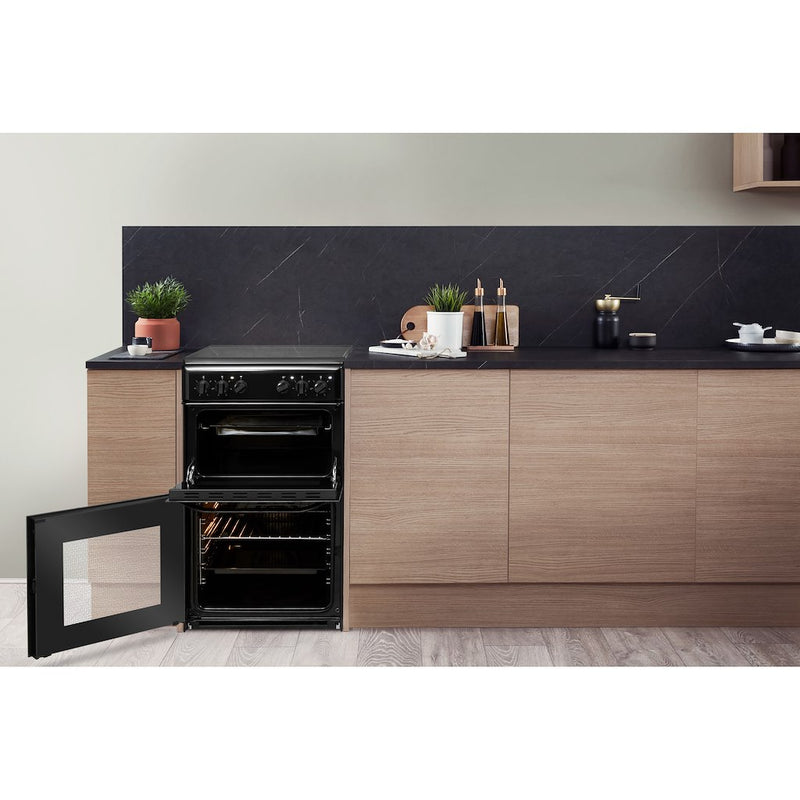 Hotpoint HD5V92KCB/UK Cooker - Black (Discontinued)
