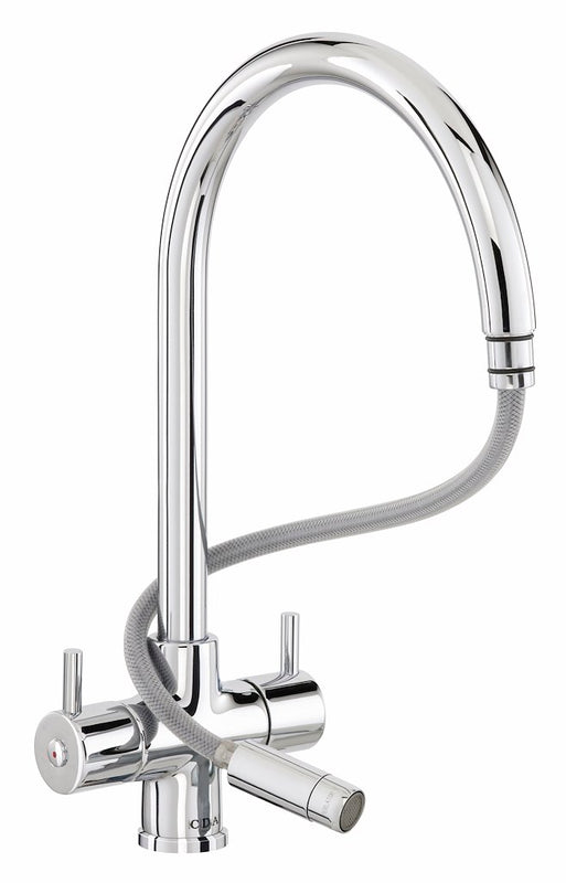CDA TC56CH Monobloc Tap with Pull-Out Spout