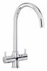 CDA TF55CH Contemporary Monobloc Filter Tap with Swan Neck Spout Thumbnail