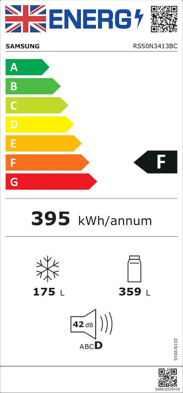 Samsung RS50N3413BC/EU RS3000 American Fridge Freezer (Discontinued)