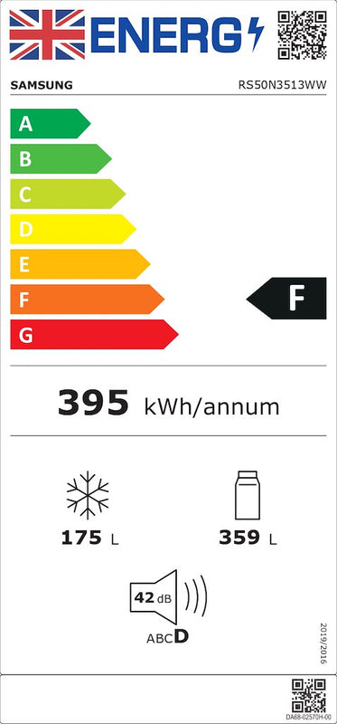 Samsung RS50N3513WW/EU RS3000 American Fridge Freezer (Discontinued)