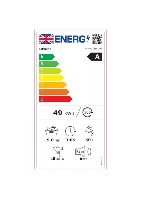 Samsung Series 8 WW90T854DBH 9kg QuickDrive Washing Machine (Discontinued)